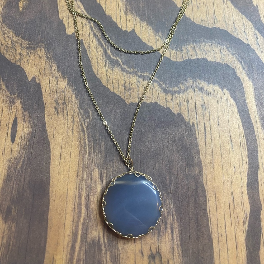 Gray Gem Necklace